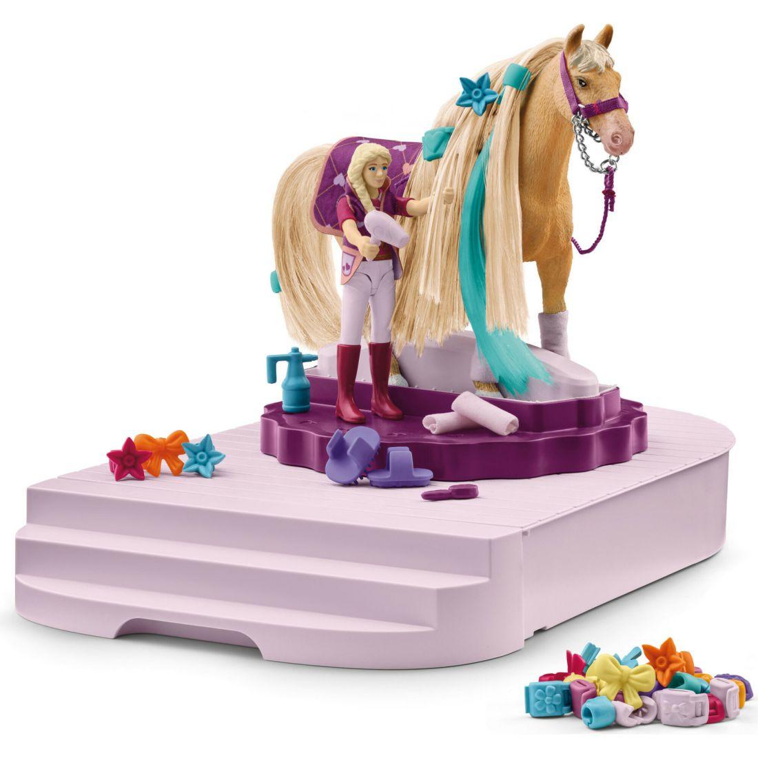 Schleich Sofia’S Beauties: Horse Grooming Station – 54Pc Playset | Toy Figures & Playsets Imaginative Learning Multi