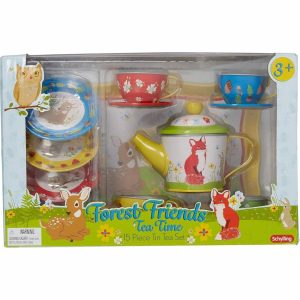 Schylling Forest Friends Tea Time Set For Kids | Play Food & Accessories Kids Multi