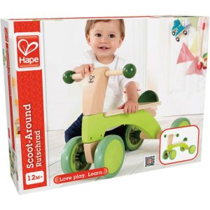 Scoot Around Ride-On Wood Balance Bike In Bright Green | Ride-Ons Outdoor Multi