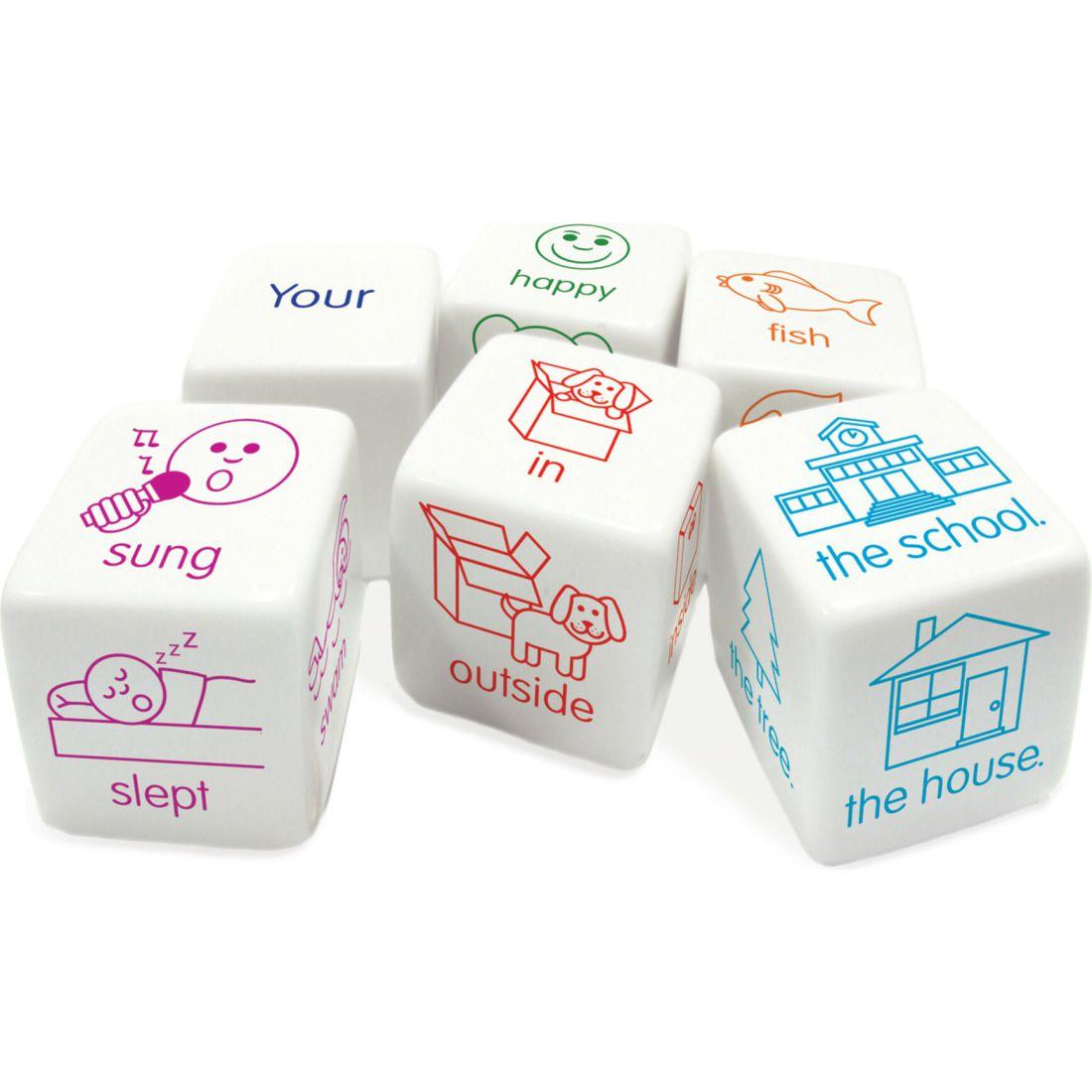 Sentence Dice For Ages 5-8 Grade 1 Grade 2 Learning | STEM Toys Kids Multi