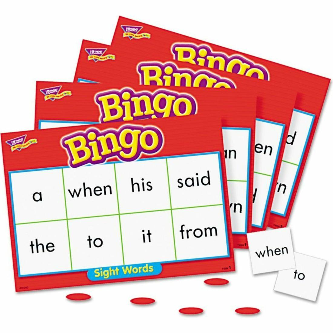 Sight Words Bingo – Language Building Skill Game For Home Or Classroom | Educational Toys Educational Toys Educational Toys