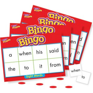 Sight Words Bingo – Language Building Skill Game For Home Or Classroom | Educational Toys Educational Toys Educational Toys