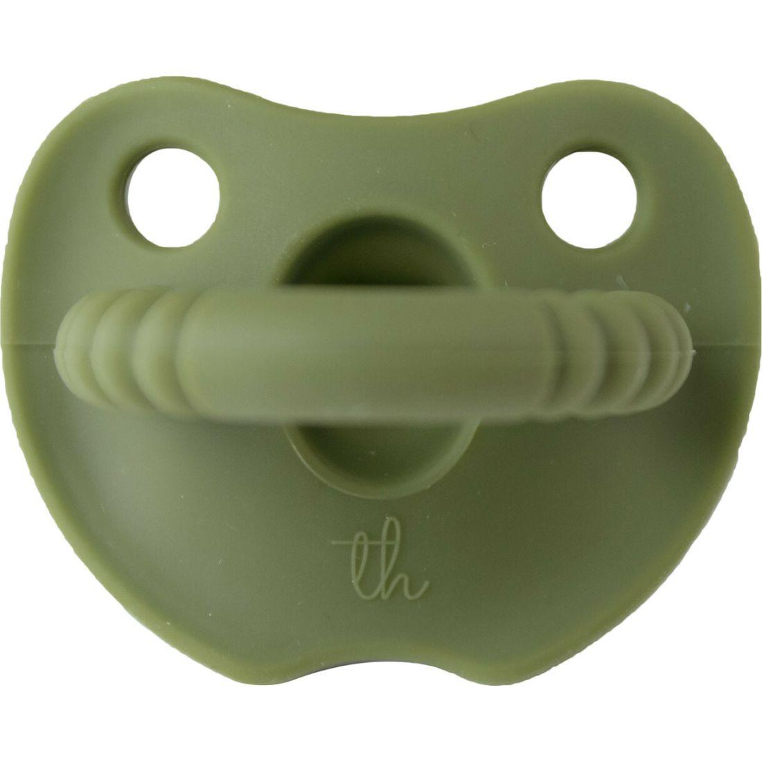 Silicone Soother Flat, Army Green | Teethers & Rattles Baby & Toddler Green