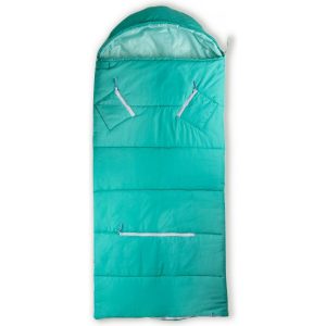 Sleep ‘N’ Pack Big Kids Sleeping Bag, Teal/Teal | Yard & Lawn Games Outdoor Turquoise