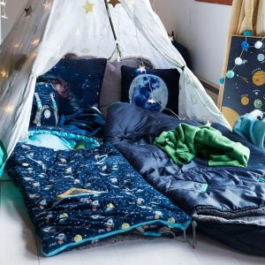 Sleep ‘N’ Pack Littles Sleeping Bag, Space | Yard & Lawn Games Outdoor Pink