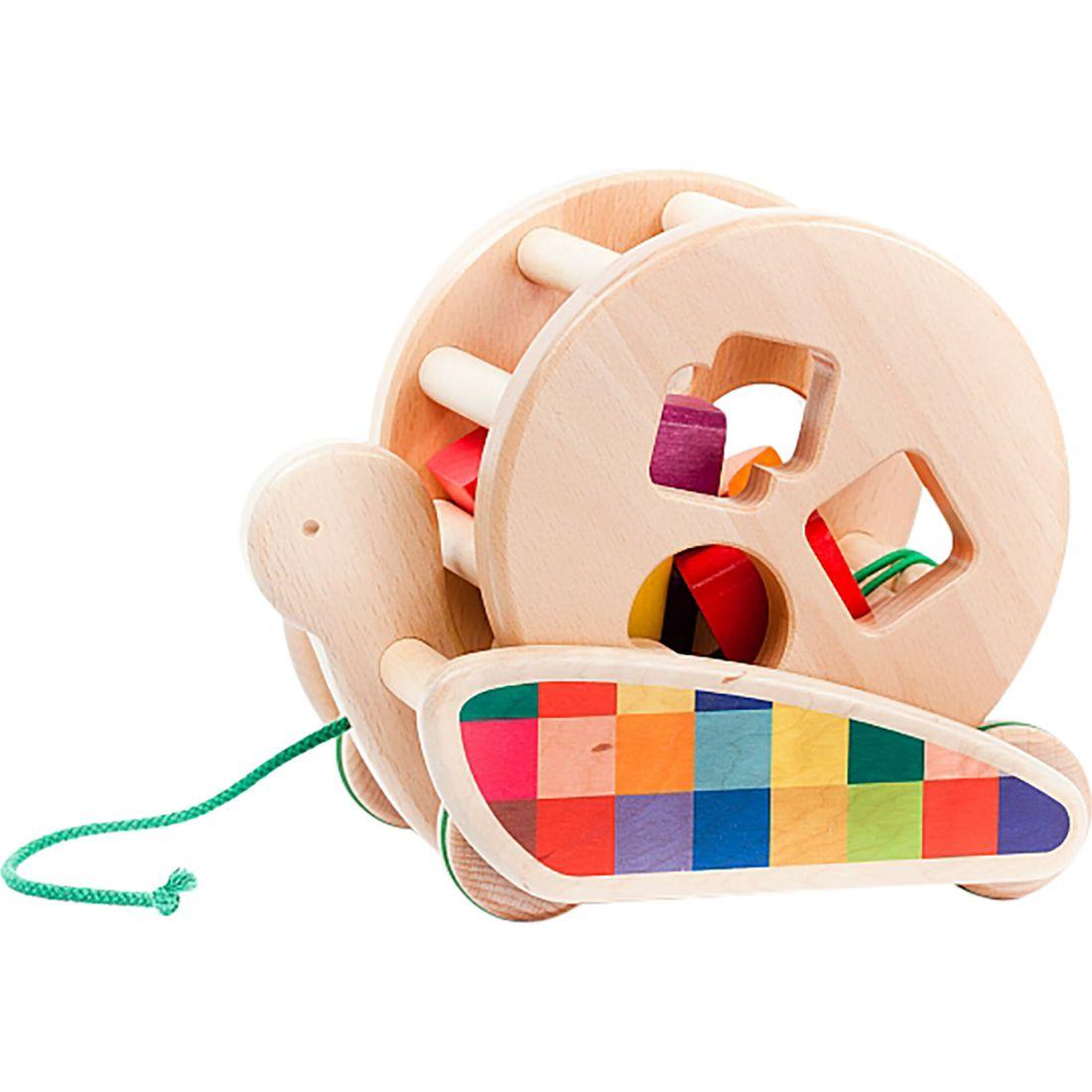 Snail Sortroller, Natural | Push & Pull Baby & Toddler Multi