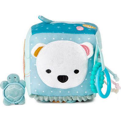 Soft Activity Cube Ocean | Plush Baby & Toddler Multi