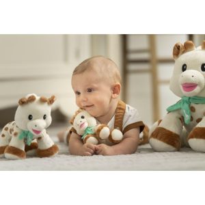 Sophie La Giraffe Plush Toy, Turquoise Collar | Plush Baby & Toddler Multi