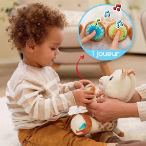 Sophie La Giraffe Touch & Play Plush Toy, White/Brown | Plush Baby & Toddler Multi