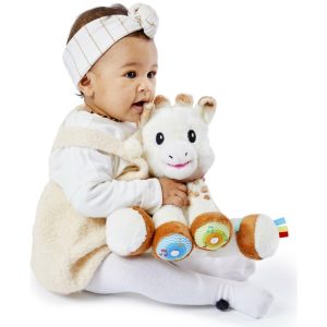 Sophie La Giraffe Touch & Play Plush Toy, White/Brown | Plush Baby & Toddler Multi