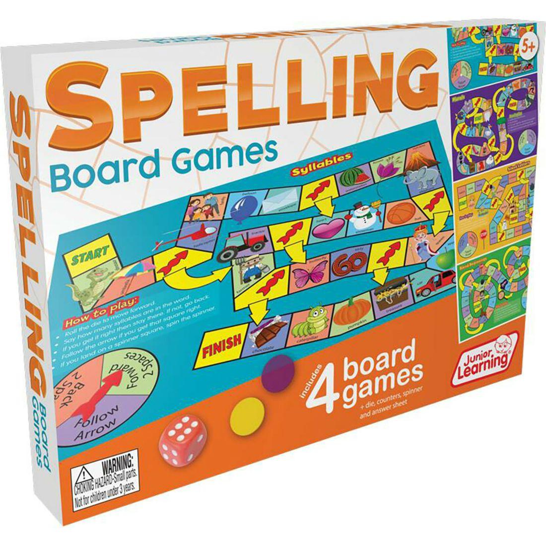 Spelling Board Games For Ages 5-6 Kindergarten Grade 1 Learning | Games Games Games