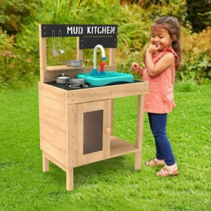 Splash & Play Happy Chef Wooden Mudd Kitchen | Yard & Lawn Games Outdoor Yard & Lawn Games