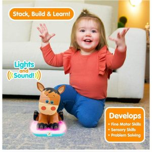 Stack-A-Roos Pals Nesting Stacking Toy W/ Lights & Sounds: Baby Horse | Infant Development Baby & Toddler Infant Development