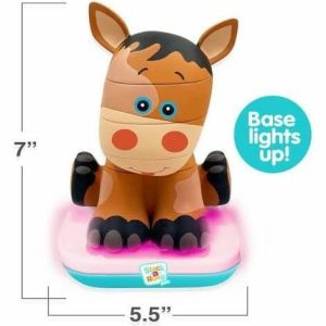 Stack-A-Roos Pals Nesting Stacking Toy W/ Lights & Sounds: Baby Horse | Infant Development Baby & Toddler Infant Development