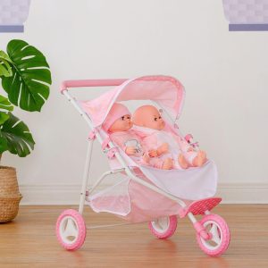 Stars Princess Deluxe Baby Doll Stroller, Pink/White | Dolls & Doll Accessories Dolls & Doll Accessories Dolls & Doll Accessories