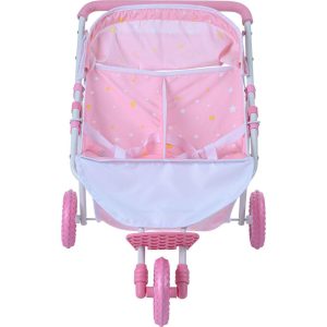 Stars Princess Deluxe Baby Doll Stroller, Pink/White | Dolls & Doll Accessories Dolls & Doll Accessories Dolls & Doll Accessories