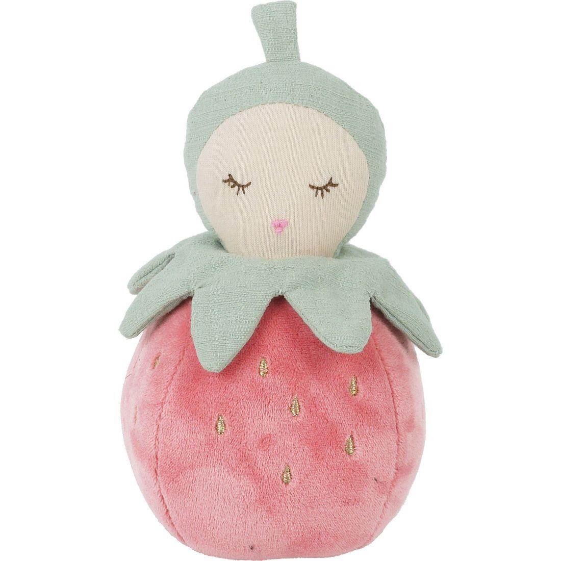 Strawberry Chime Toy, Pink | Plush Baby & Toddler Pink