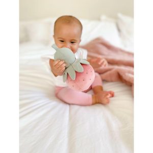 Strawberry Chime Toy, Pink | Plush Baby & Toddler Pink