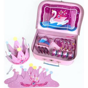 Swan Princess Tin Tea Set | Play Food & Accessories Kids Play Food & Accessories