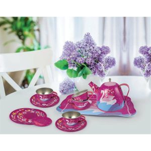 Swan Princess Tin Tea Set | Play Food & Accessories Kids Play Food & Accessories