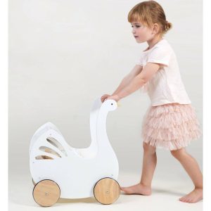 Sweet Swan Pram | Dollhouses & Accessories Dollhouses & Accessories Dollhouses & Accessories