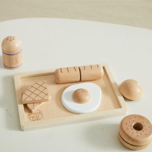 Table It Breakfast Set, Natural | Play Food & Accessories Kids Natural