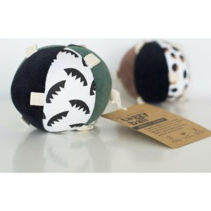 Taggy Ball With Rattle, Jungle Leaves | Infant Development Baby & Toddler Infant Development