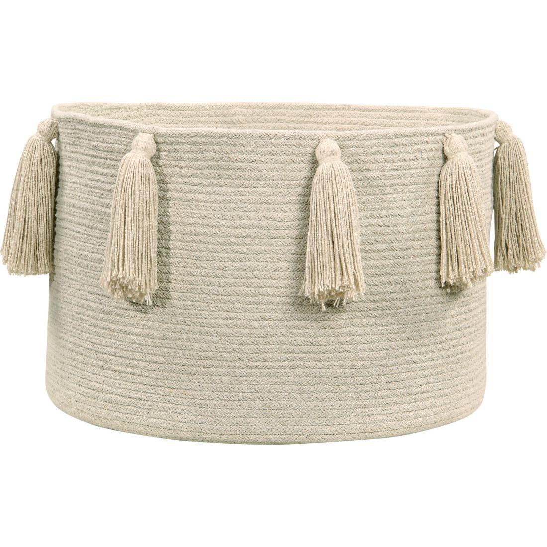 Tassels Basket, Natural | Activity Rugs Activity Rugs Activity Rugs