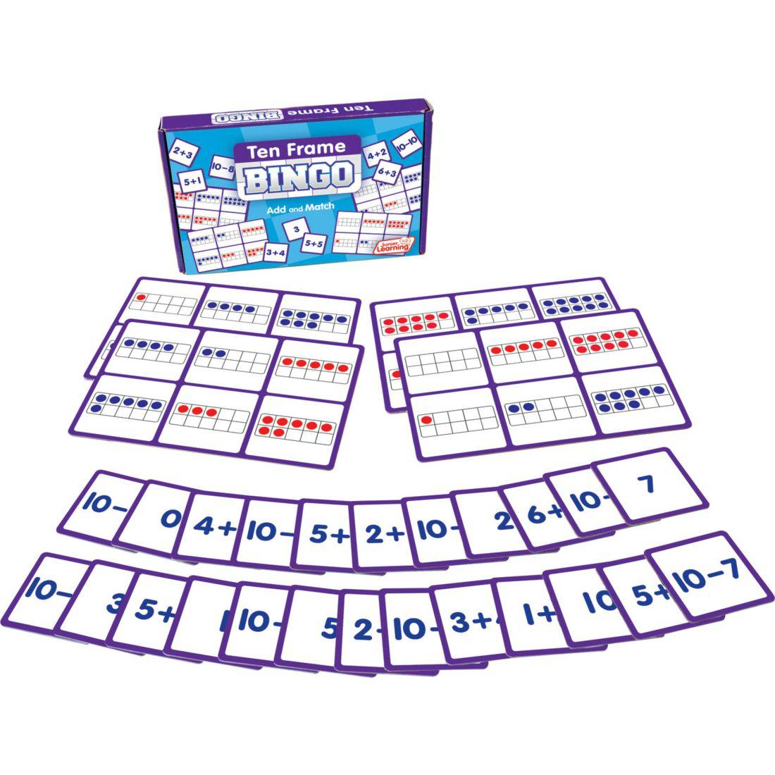 Ten Frame Bingo, Kindergarten Learning | Games Games Games