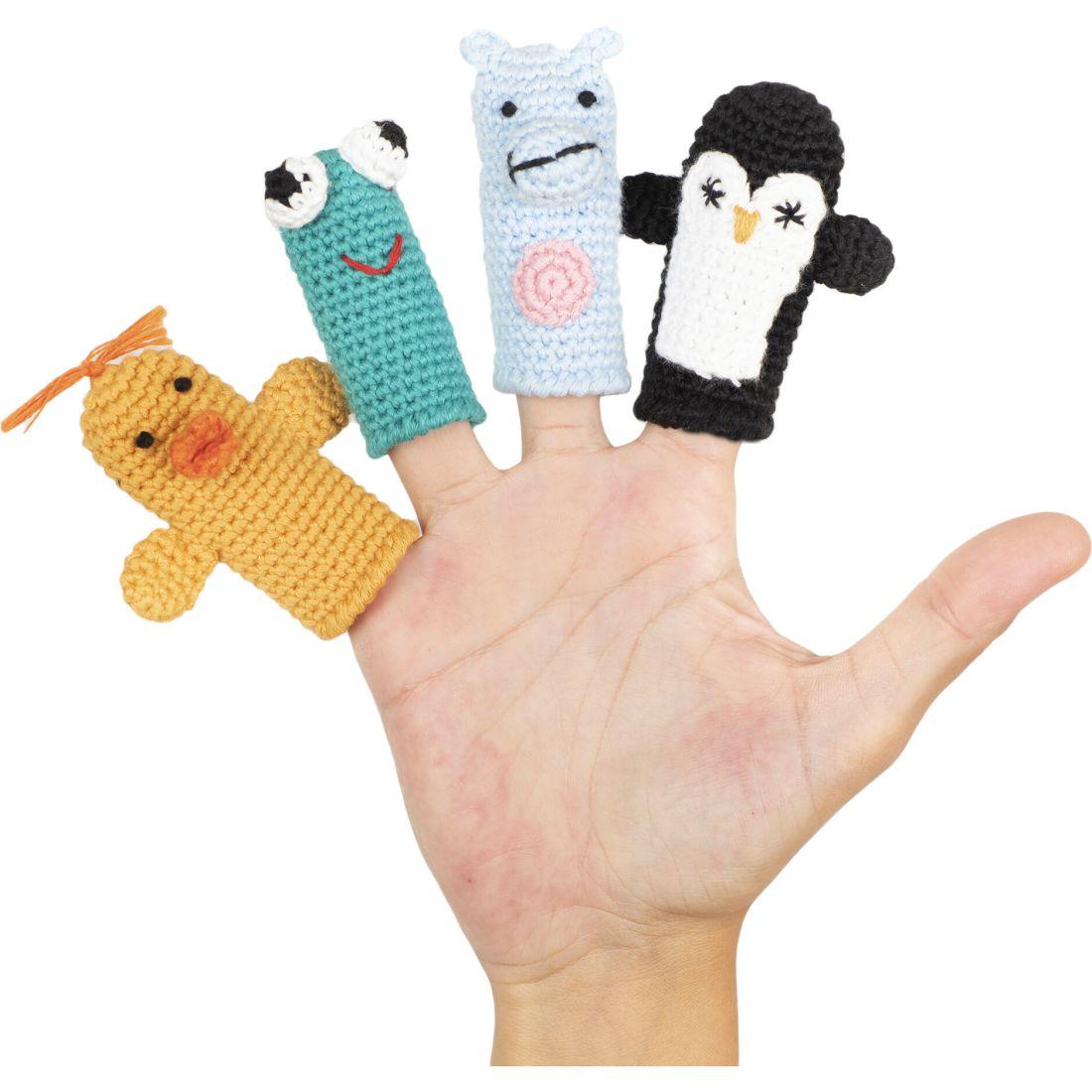 The Splashers Organic Handmade Finger Puppets | Play Tents & Playhouses Imaginative Learning Multi