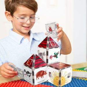 The Very Busy Spider Magna-Tiles Structures | STEM Toys Kids Red