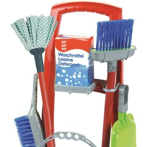 Theo Klein: Cleaning Trolley Kid’S Playset, 8 Pieces | Play Room Kids Multi