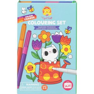 Tiger Tribe: Color Change Coloring Set – Garden Friends Activity Set | Arts & Crafts Arts & Crafts Arts & Crafts