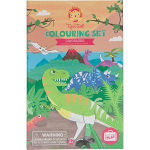 Tiger Tribe: Coloring Set – Dinosaur – Activity Set W/ Stickers | Arts & Crafts Arts & Crafts Arts & Crafts