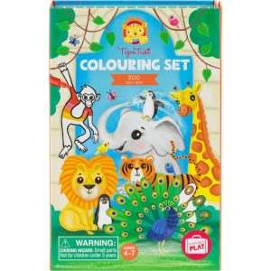 Tiger Tribe: Coloring Set – Zoo – Activity Set W/ Stickers | Arts & Crafts Arts & Crafts Arts & Crafts