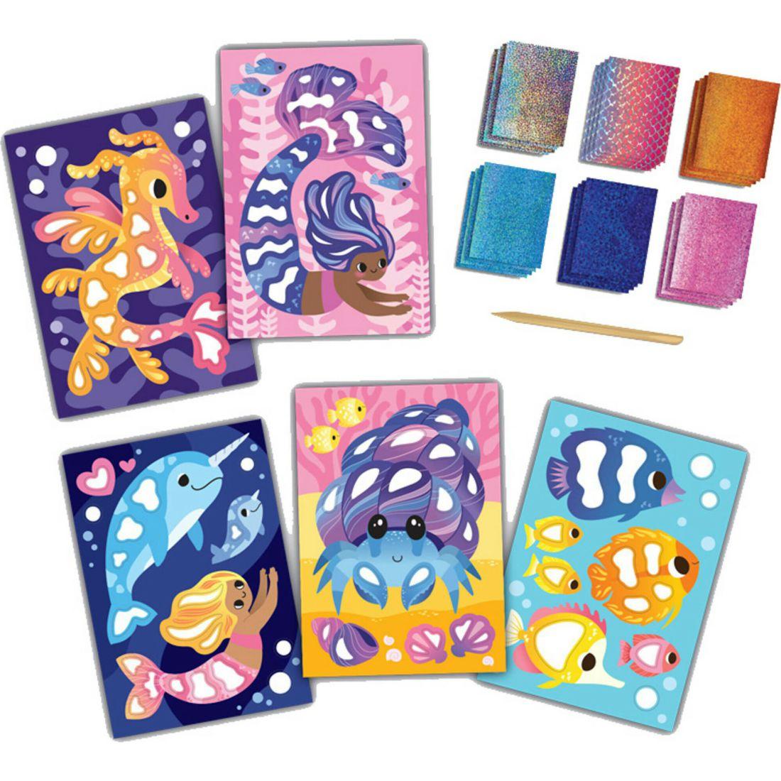 Tiger Tribe: Foil Art – Ocean Magic Activity Set | Arts & Crafts Arts & Crafts Arts & Crafts