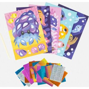 Tiger Tribe: Foil Art – Ocean Magic Activity Set | Arts & Crafts Arts & Crafts Arts & Crafts