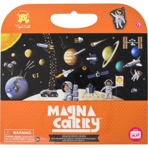 Tiger Tribe: Magna Carry – Space Explorer Fold Out Magnetic Play Scene | Arts & Crafts Arts & Crafts Arts & Crafts