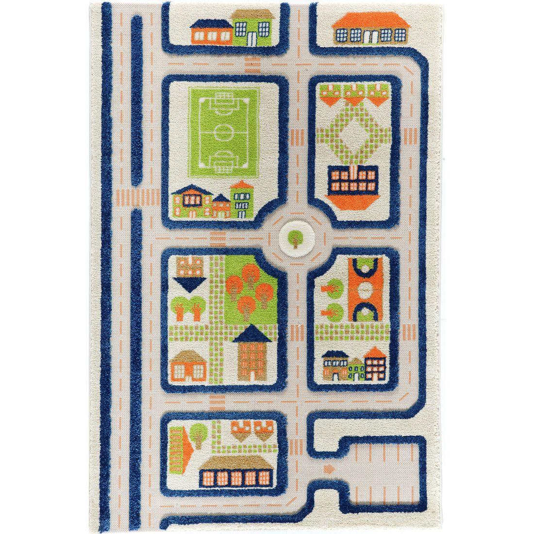 Traffic 3-D Activity Mat, Blue Medium | Activity Rugs Activity Rugs Activity Rugs