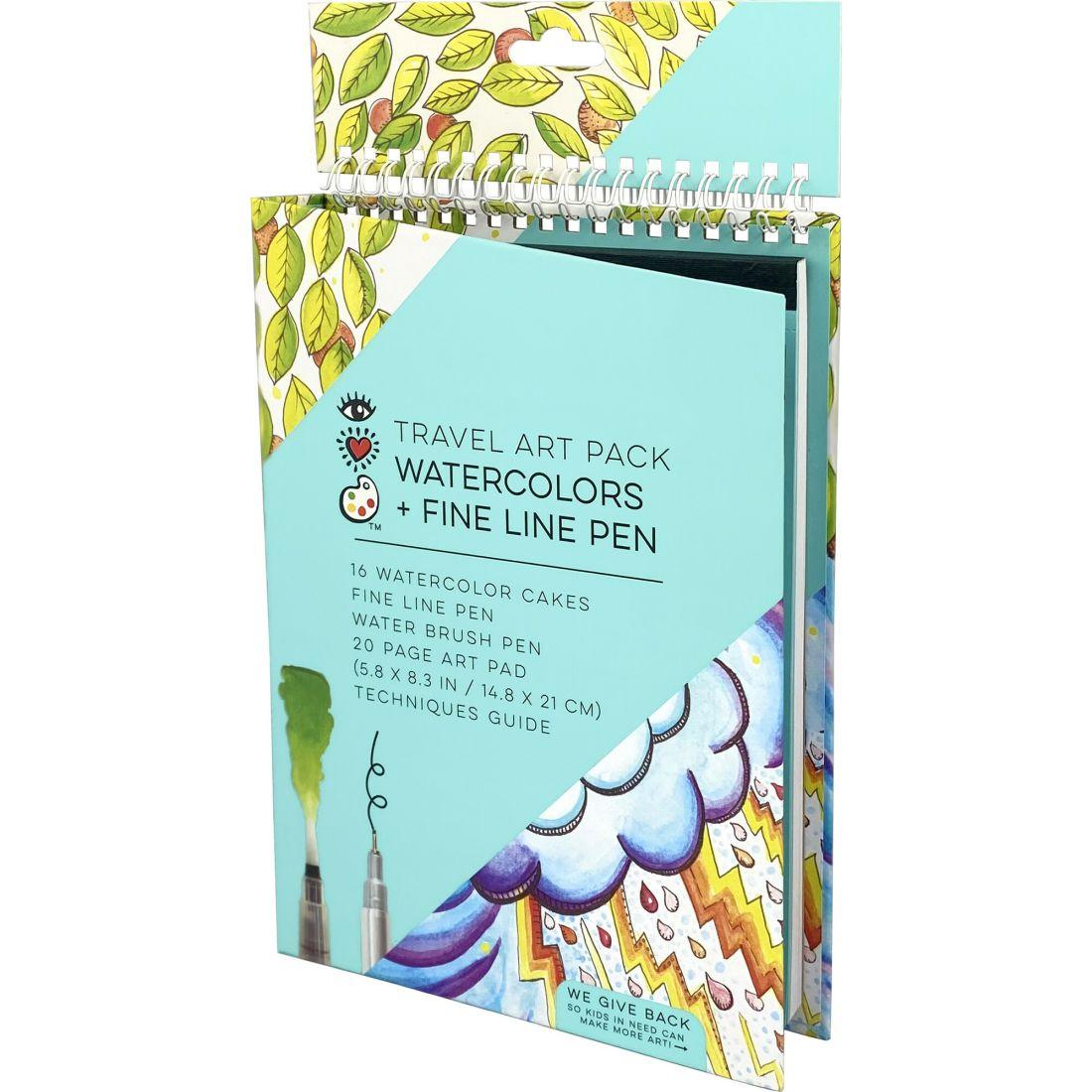 Travel Art Pack, Watercolors + Pen | Arts & Crafts Arts & Crafts Arts & Crafts