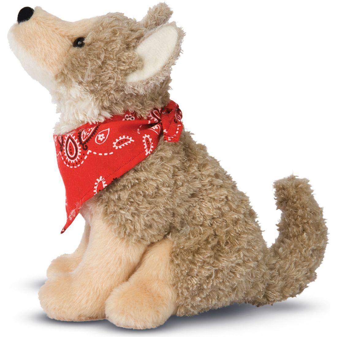 Trickster Coyote, Red Bandanna | Plush Baby & Toddler Grey