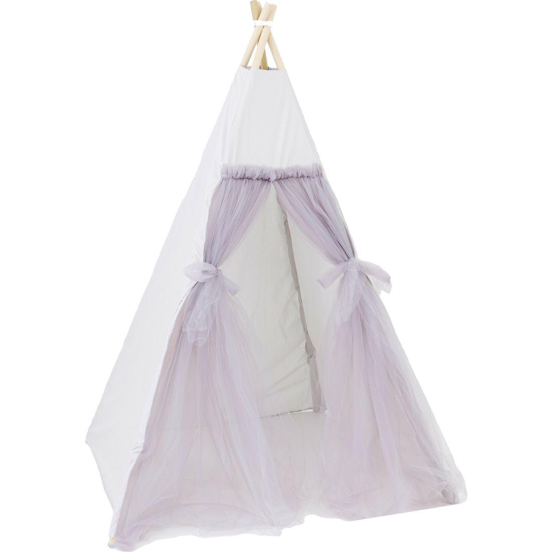 Tulle Play Tent, Gray | Play Tents & Playhouses Imaginative Learning Grey