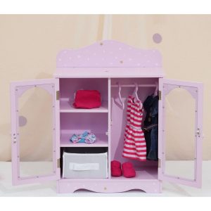 Twinkle Stars Princess 18" Doll Fancy Closet With 3 Hangers | Dolls & Doll Accessories Dolls & Doll Accessories Dolls & Doll Accessories