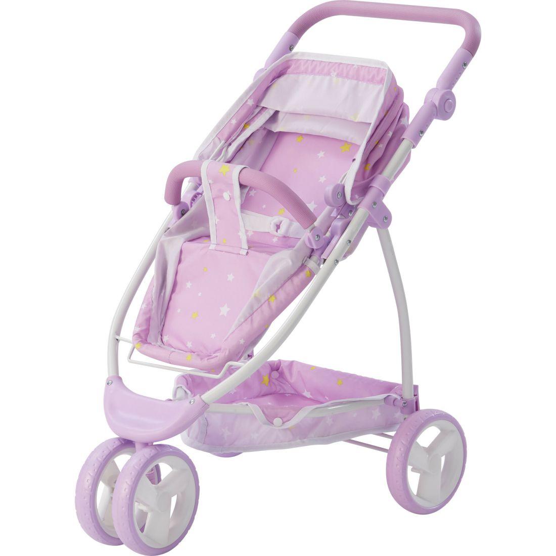 Twinkle Stars Princess 2-In-1 Baby Doll Stroller, Purple | Dolls & Doll Accessories Dolls & Doll Accessories Dolls & Doll Accessories