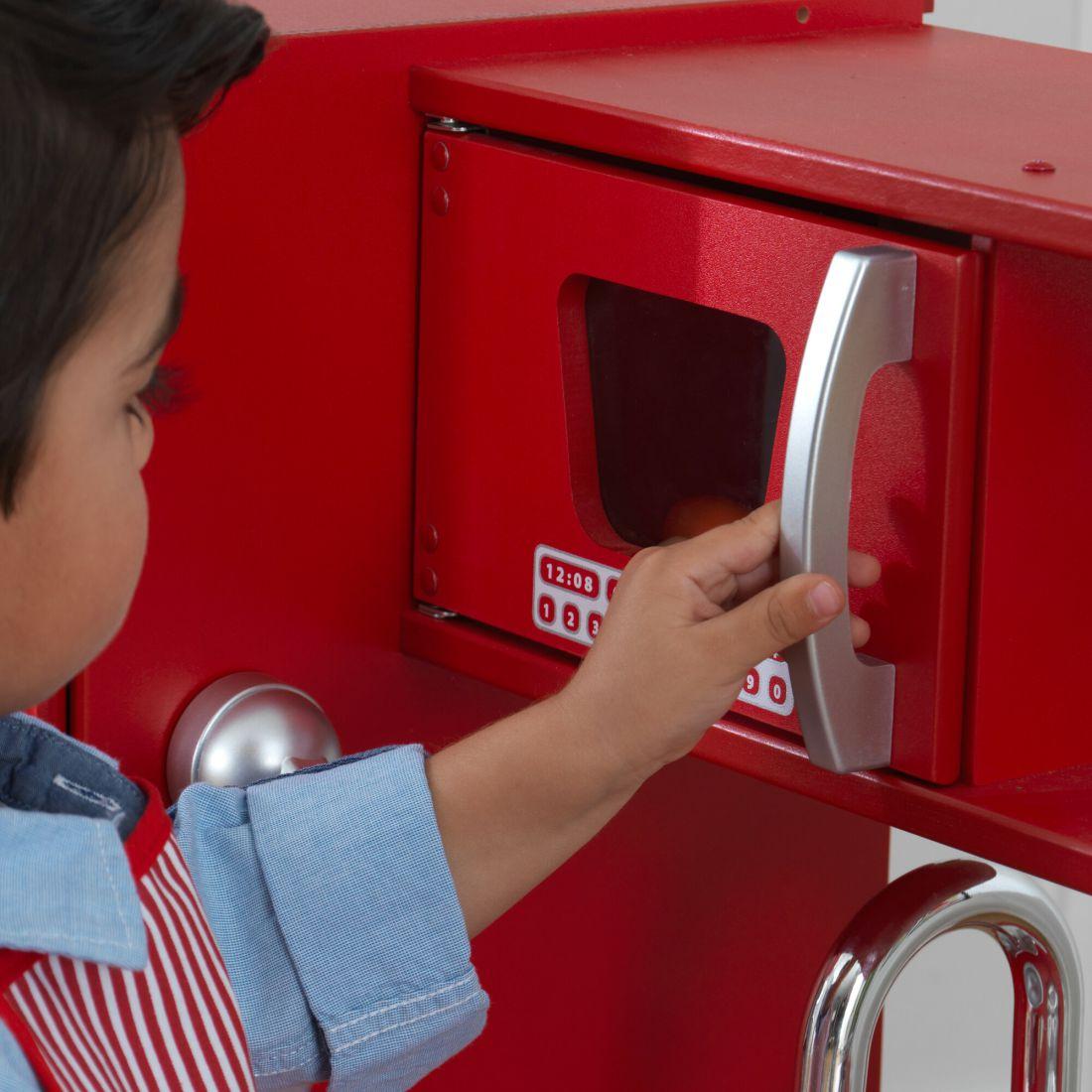 Vintage Kitchen, Red | Play Kitchens Kids Play Kitchens