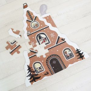 Wee Gallery Gingerbread House Puzzle | Infant Development Baby & Toddler Infant Development