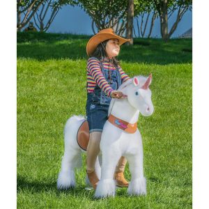 White Unicorn, Large | Ride-Ons Outdoor Ride-Ons