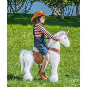 White Unicorn, Large | Ride-Ons Outdoor Ride-Ons