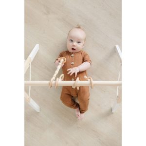 White Wood Gym With Toys | Activity Gyms & Playmats Activity Gyms & Playmats Activity Gyms & Playmats