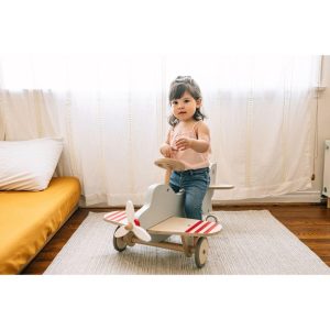 Wood Airplane Rocker & Ride-On | Baby Rocking Horses Baby & Toddler Baby Rocking Horses